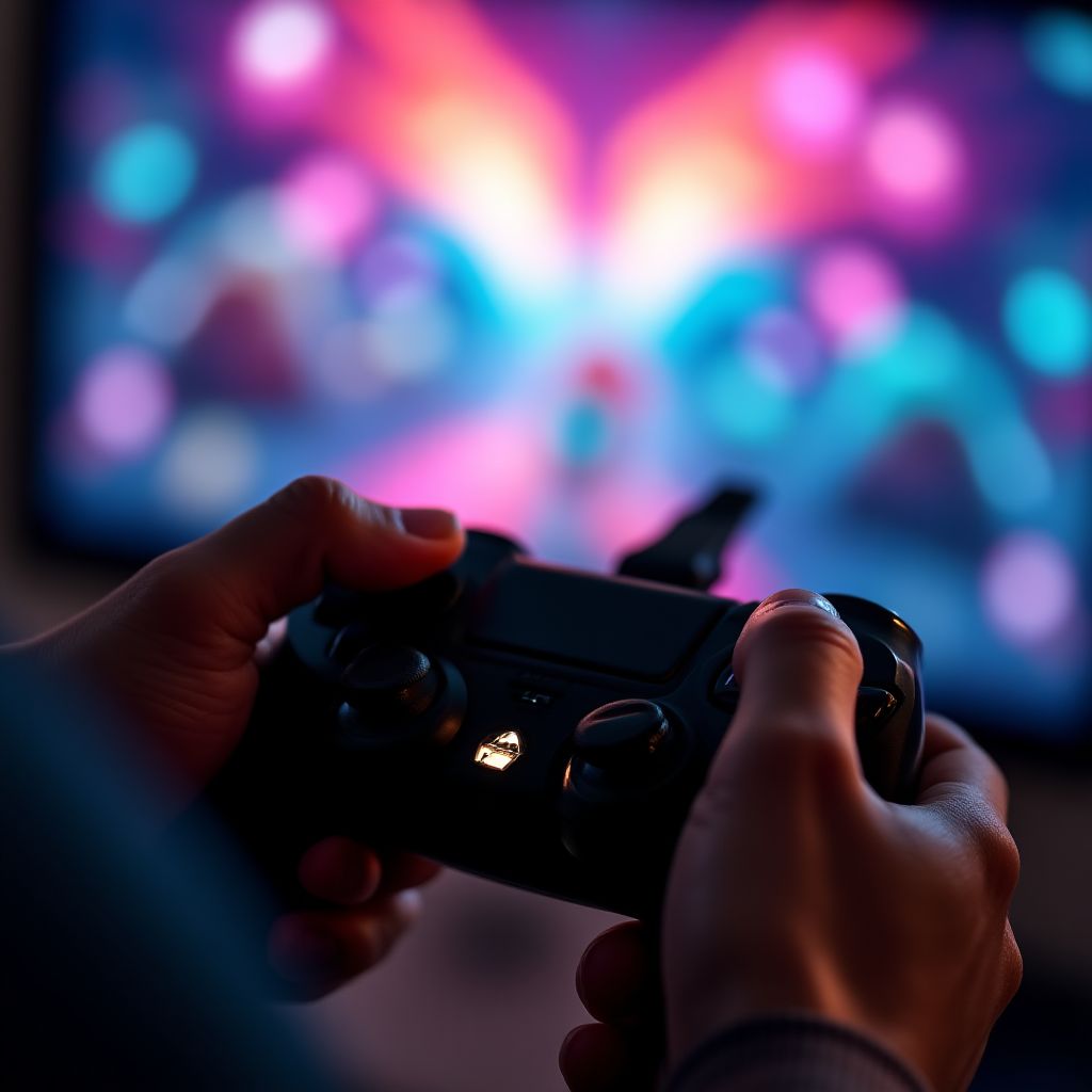 A developer testing a game