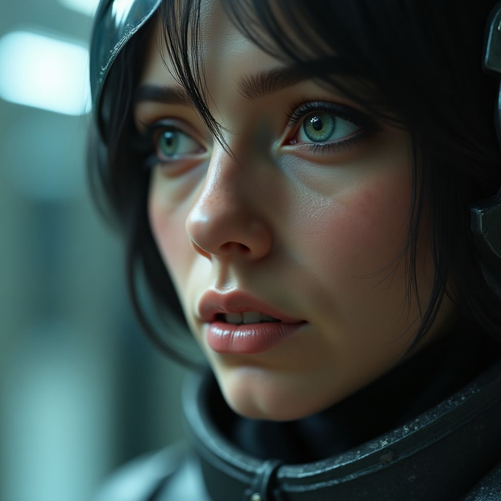 A non-player character showing complex emotions